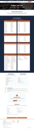 Line Card Page