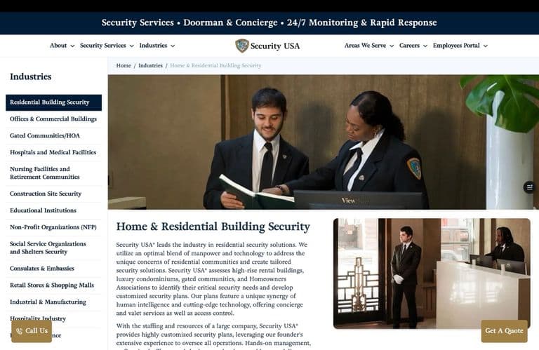 Residential Building Security Page